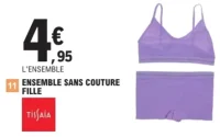 Ensemble sans couture fille Tissaia