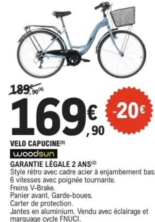 VELO CAPUCINE woodsun
