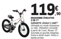 DRAISIENNE ÉVOLUTIVE 2 EN 1