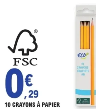 ECO+ 10 Crayons à papier HB