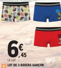 Lot de 3 boxers garçon Paw Patrol