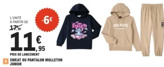 SWEAT OU PANTALON MOLLETON JUNIOR
