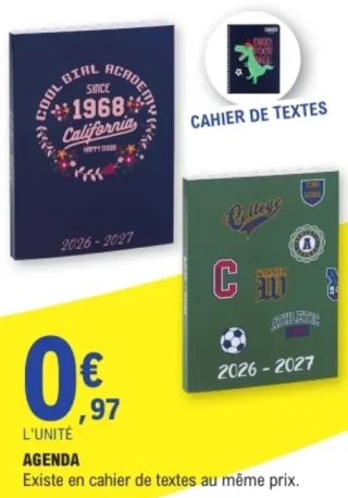 Agenda / Cahier de textes