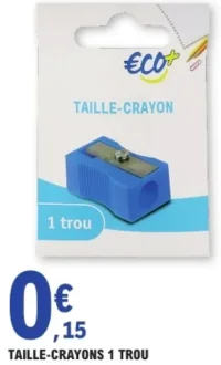 Taille-crayons 1 trou Eco+
