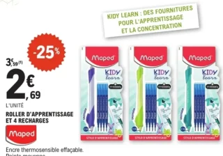 Roller d'apprentissage et 4 recharges Maped Kidy Learn