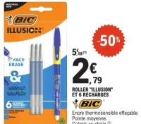 Roller "Illusion" et 6 recharges Bic
