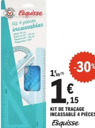 Kit de traçage incassable 4 pièces Esquisse