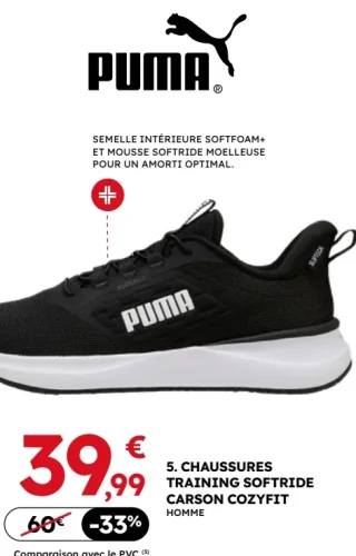 PUMA Chaussures Training Softride Carson Cozyfit Homme