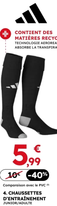 Chaussettes d'entraînement Junior/Adulte Adidas