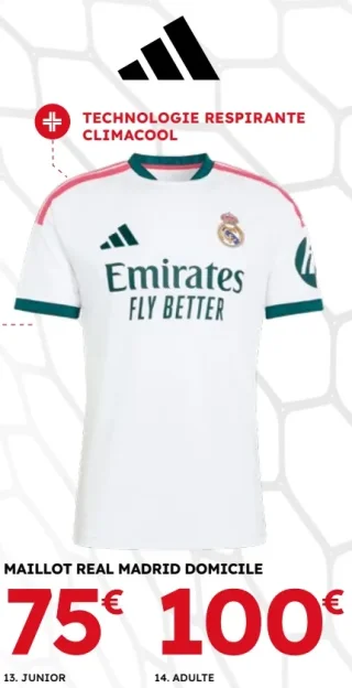 Maillot Real Madrid Domicile Adidas