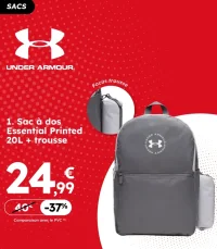Sac à dos Essential Printed 20L + trousse Under Armour