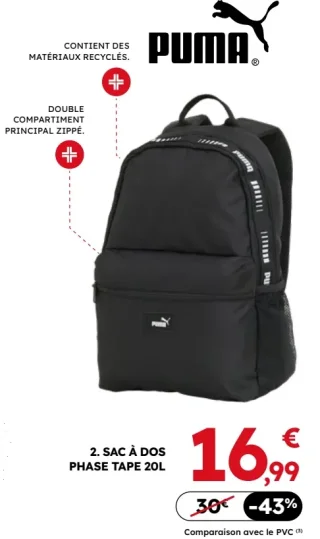 Sac à dos Phase Tape 20L Puma