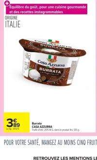 Burrata à la Truffe d'été CASA AZZURRA