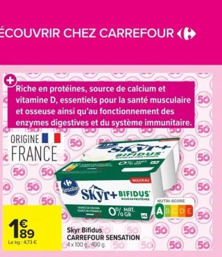 Skyr Bifidus Carrefour Sensation