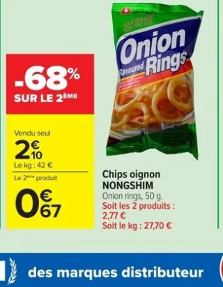 Chips oignon NONGSHIM Onion rings