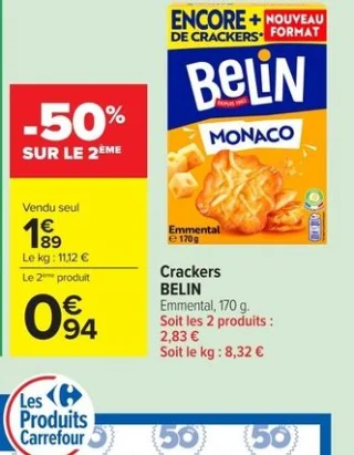 Crackers BELIN Emmental
