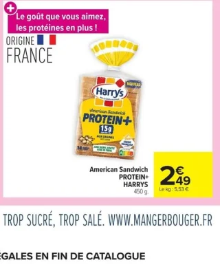 American Sandwich PROTEIN+ HARRYS