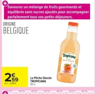 La Pêche Glacée TROPICANA 90 cl.
