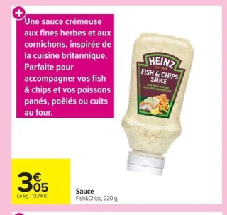 Sauce Fish&Chips Heinz