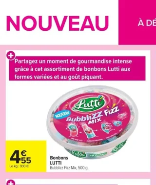 Bonbons LUTTI Bubblizz Fizz Mix