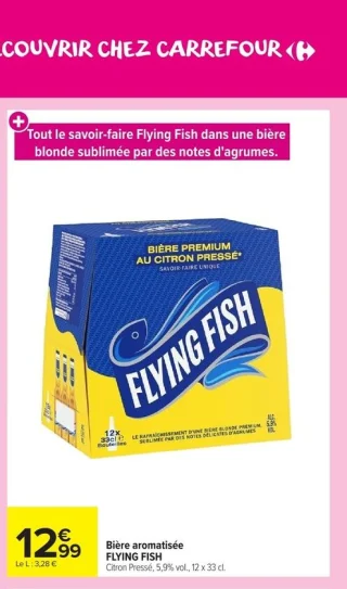 Bière aromatisée Flying Fish Citron Pressé