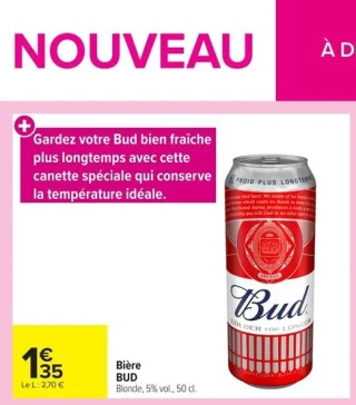 Bière BUD Blonde