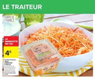 Carottes finement râpées CARREFOUR Le Marché