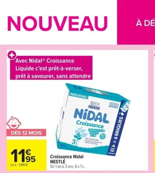 Croissance Nidal NESTLÉ