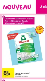Tablette lave-vaisselle Rainett Bicarbonate