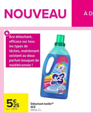 Détachant textile ACE Délicat