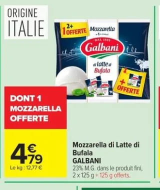 Mozzarella di Latte di Bufala GALBANI