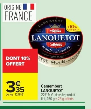 Camembert LANQUETOT