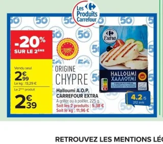 Halloumi A.O.P. CARREFOUR EXTRA
