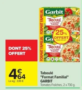 Taboulé "Format Familial" GARBIT
