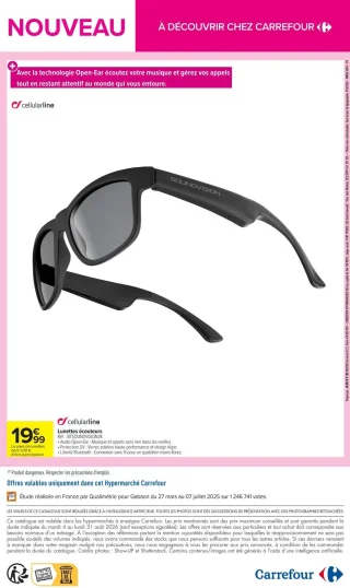 Lunettes écouteurs Cellularline Soundvision