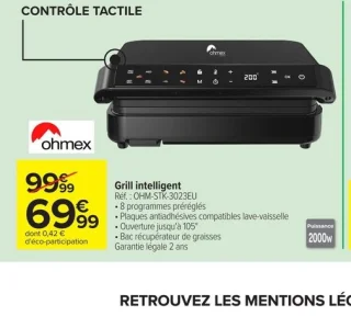Grill intelligent Ohmex OHM-STK-3023EU