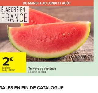 Tranche de pastèque