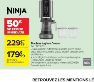 Machine à glace Creami NINJA