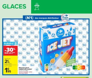 Bâtonnets glacés CARREFOUR CLASSIC' Ice Jet