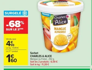 Sorbet Charles & Alice Mangue Alphonso