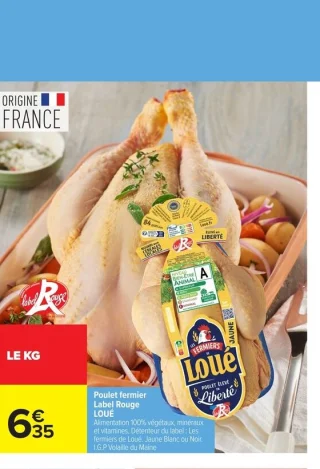 Poulet fermier Label Rouge LOUÉ