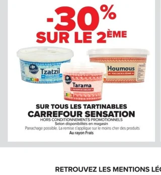 Tartinables Carrefour Sensation