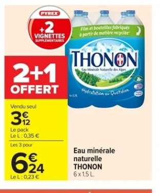 Eau minérale naturelle THONON