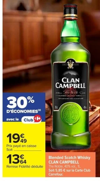 Blended Scotch Whisky Clan Campbell