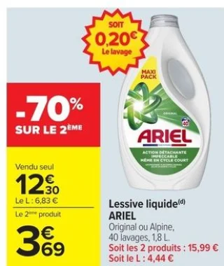 Lessive liquide Ariel