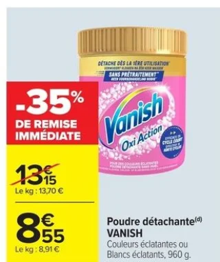 Poudre détachante Vanish Oxi Action