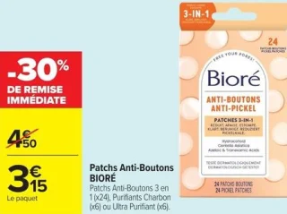 Patchs Anti-Boutons BIORÉ