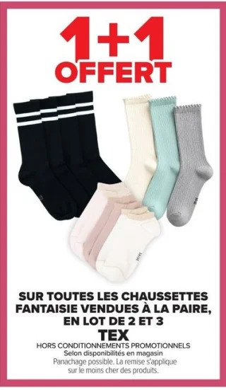Chaussettes fantaisie Tex