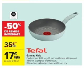 Poêle Ø 20 cm Tefal Gamme Halo