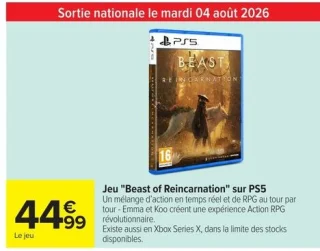 Jeu "Beast of Reincarnation" sur PS5